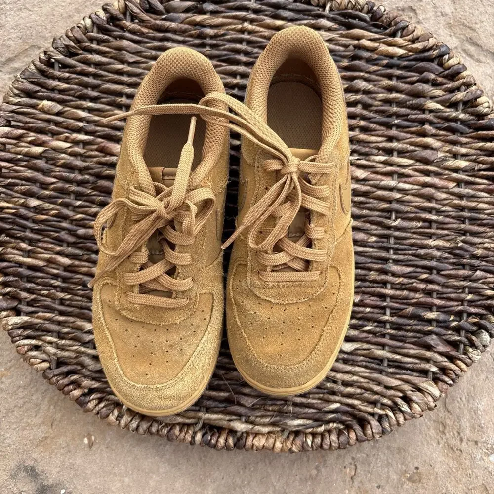 Size 2Y- Nike Air Force 1 LV8 3 Low Wheat‎ 2019 BQ5485-700